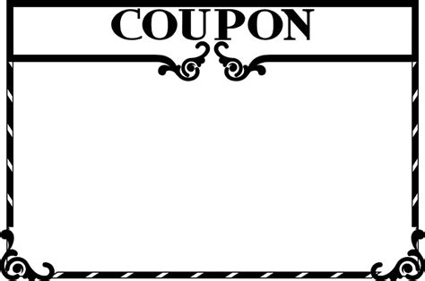 Coupon clipart images in SVG, PNG, GIF .